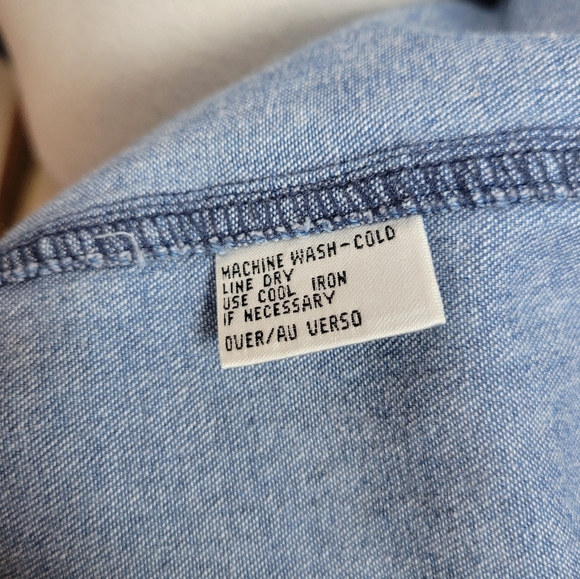 Vintage Ashley Hill Wilderness Denim Shirt Patchwork Western Outdoors Vibes L - Picture 15 of 16